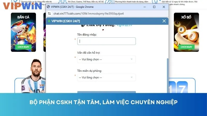 Bộ phận CSKH tận tâm, làm việc chuyên nghiệp