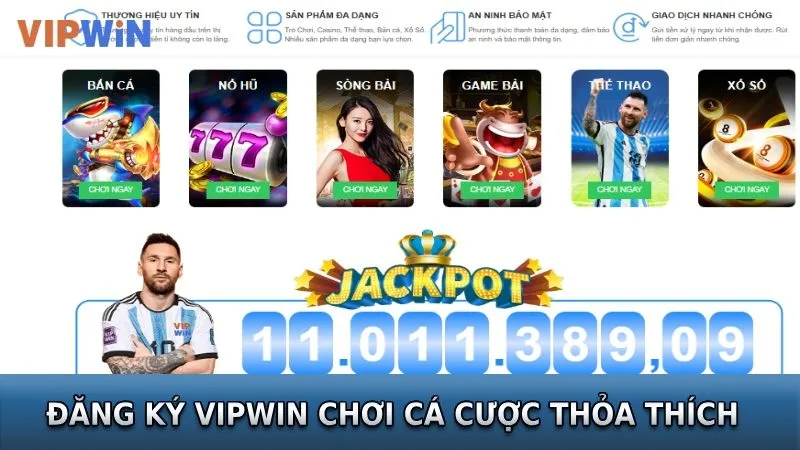 Đăng ký VIPWIN chơi game thả ga