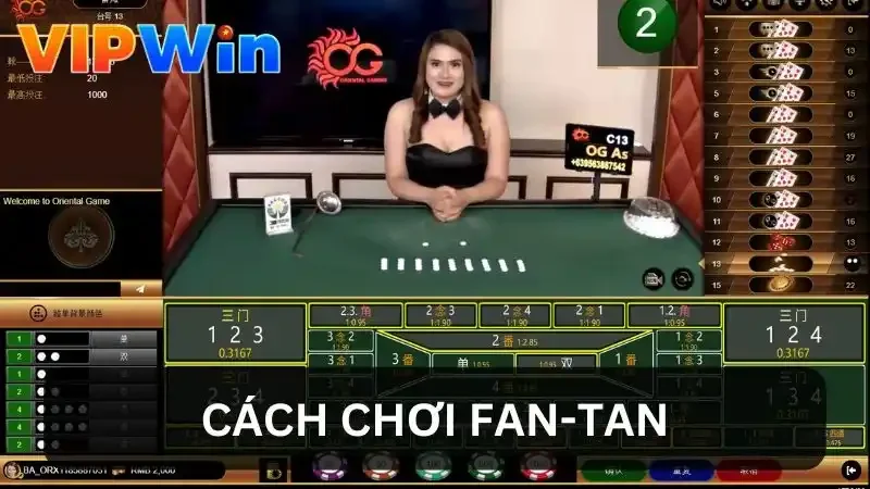 Cách chơi cơ bản của Fantan