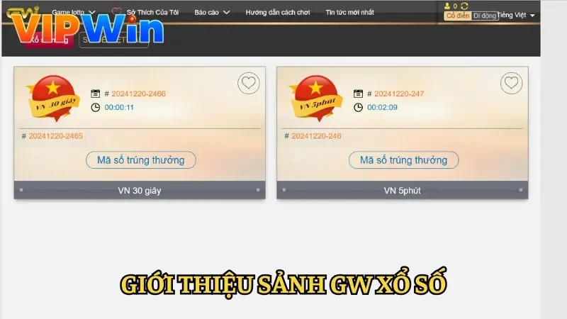 Giới thiệu GW xổ số