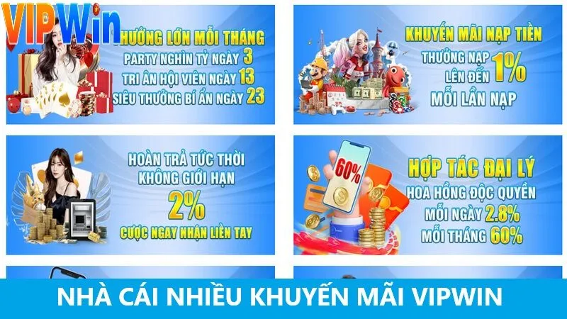 Vipwin đứng đầu trong danh sách nhà cái uy tín