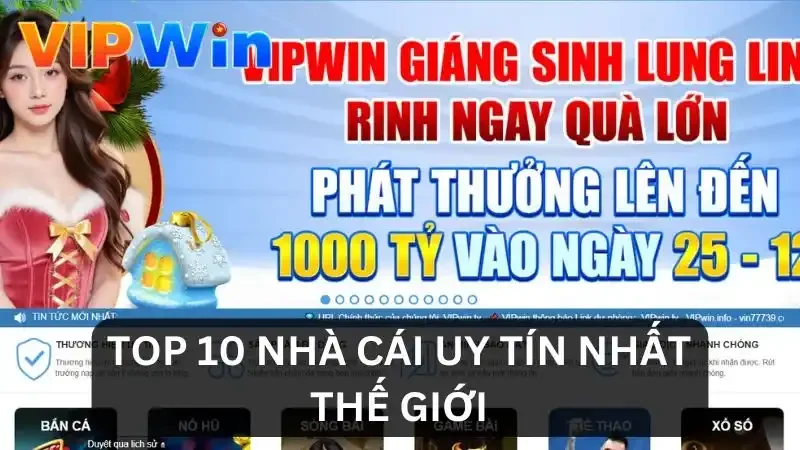 Điểm mặt top 10 nhà cái uy tín nhất thế giới