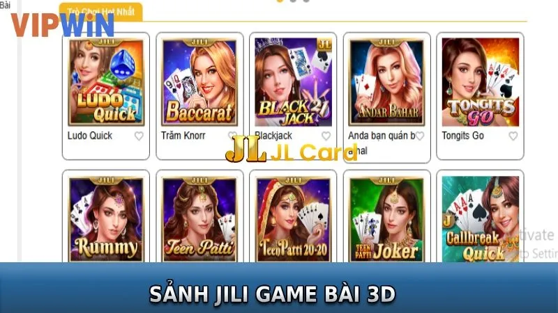 JILI Game Bài 3D: Sân Chơi Đánh Bài Đỉnh Cao