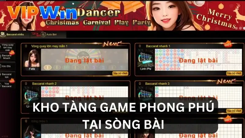 Kho game bài phong phú