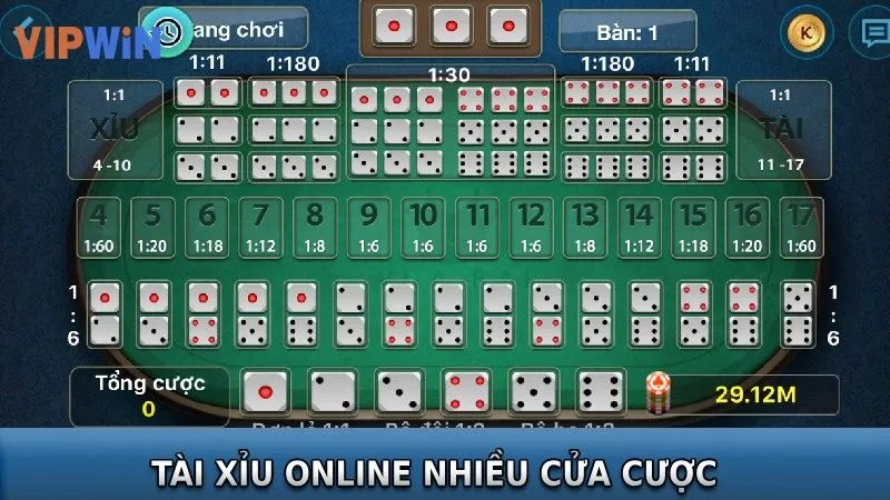 Tài xỉu online luật chơi cũ nhưng đa dạng kiểu cược