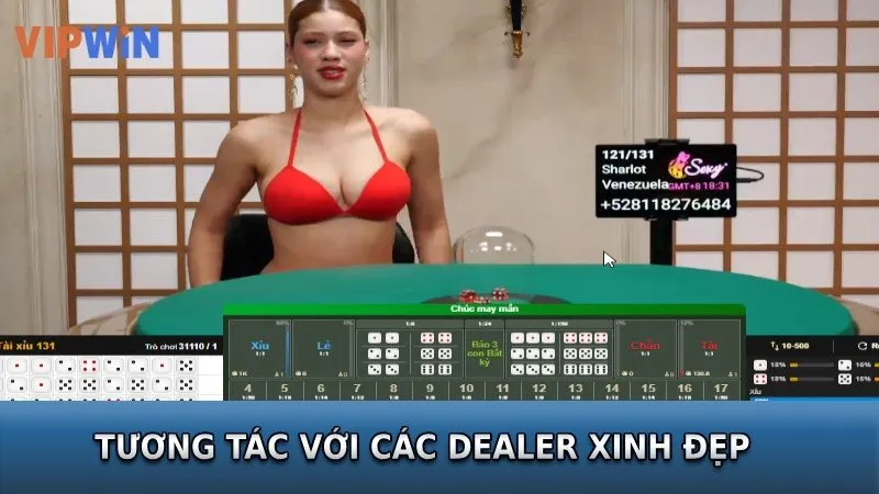 Chơi live tài xỉu tương tác với các dealer xinh đẹp