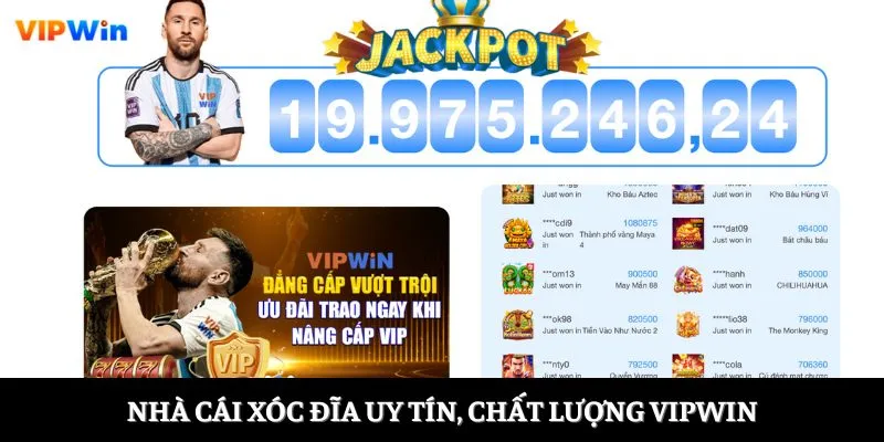 Nhà cái xóc đĩa uy tín, chất lượng Vipwin