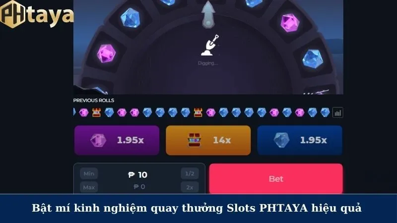 Kinh nghiệm chơi Slots tại nhà cái uy tín PHTAYA