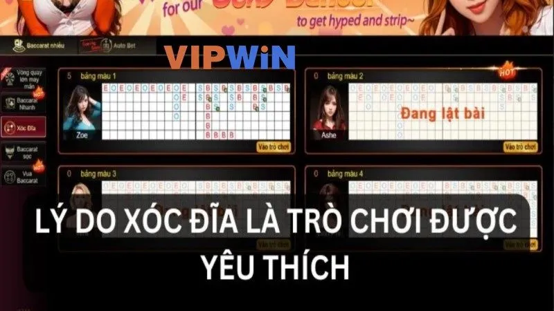 Lý do Xóc đĩa luôn hấp dẫn tại VIPWIN